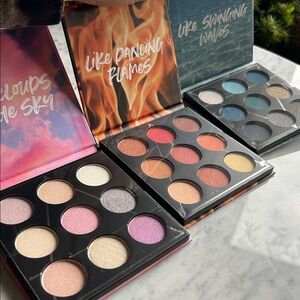 Essence Cosmetics eyeshadow palette bundle Air, Fire and Water NWT
